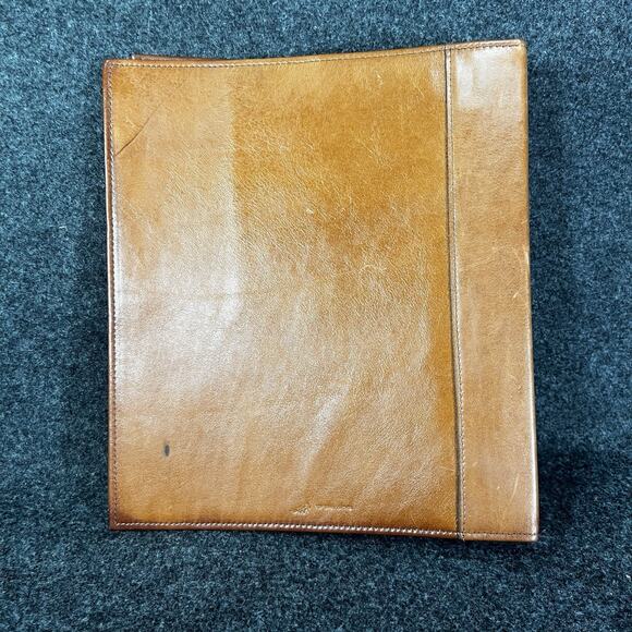 Vintage EMPTY IBM 3 ring binder top grain leather, new old stock, New - Picture 5 of 8